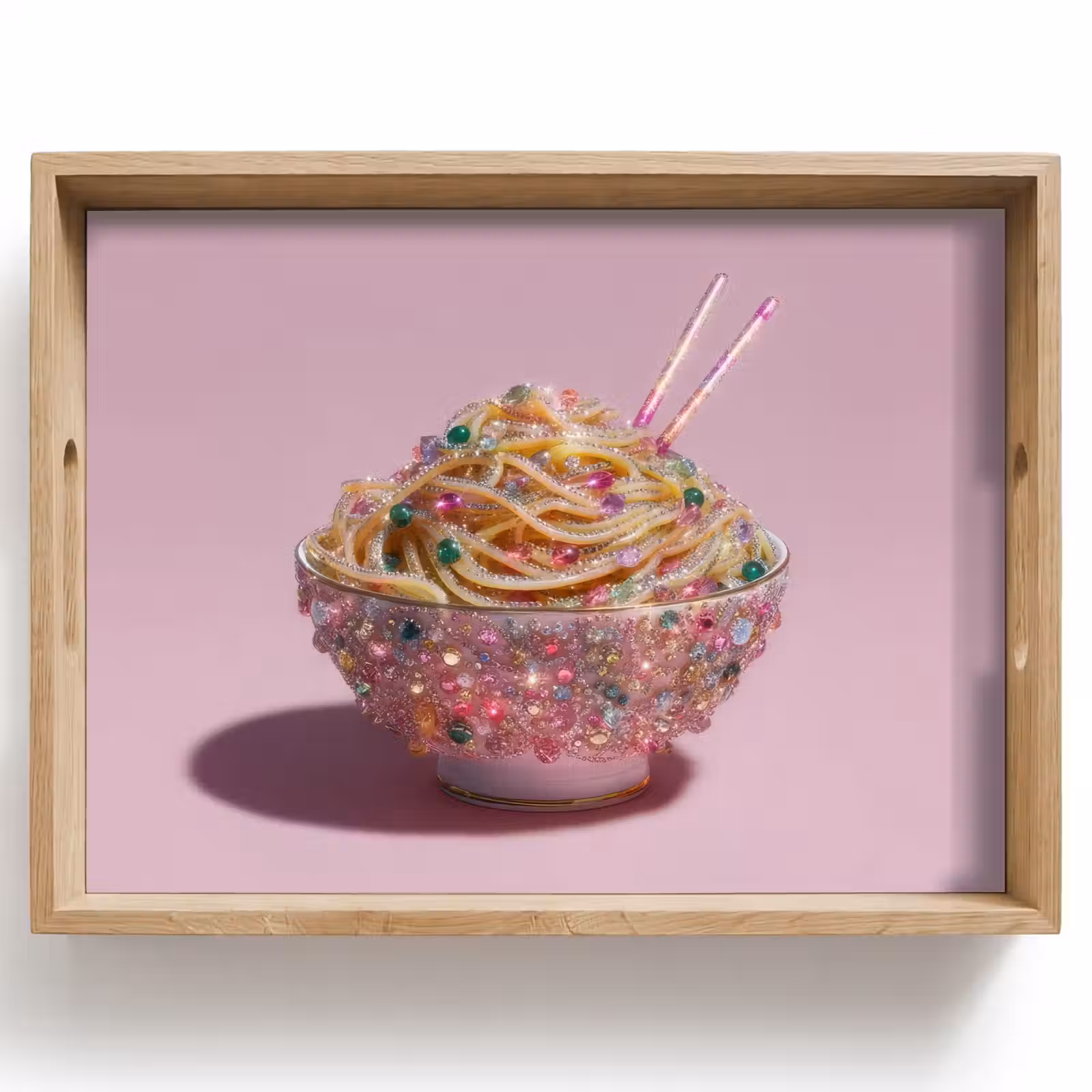 Vassoio - Tagliatelle - Gemme - Bastoncini - Rosa — 1
