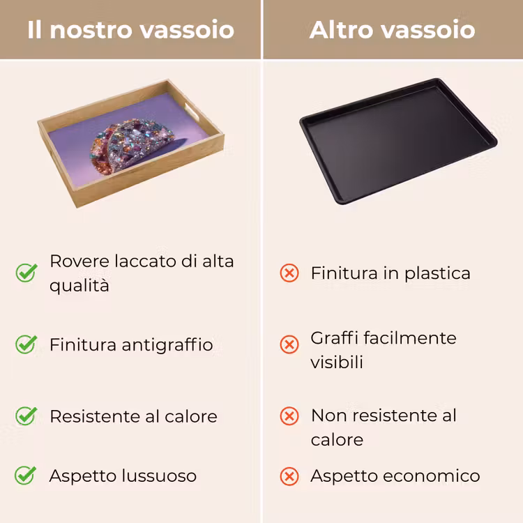 Vassoio - Gemme - Brillantini - Viola - Colorato — 9