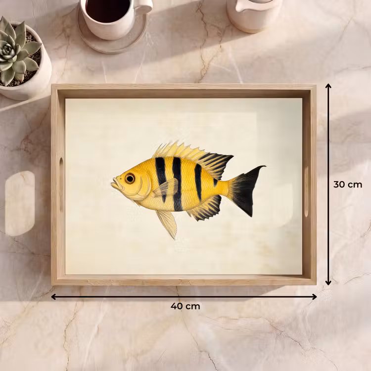 Vassoio - Giallo - Pesce - Strisce - Tropicale — 7