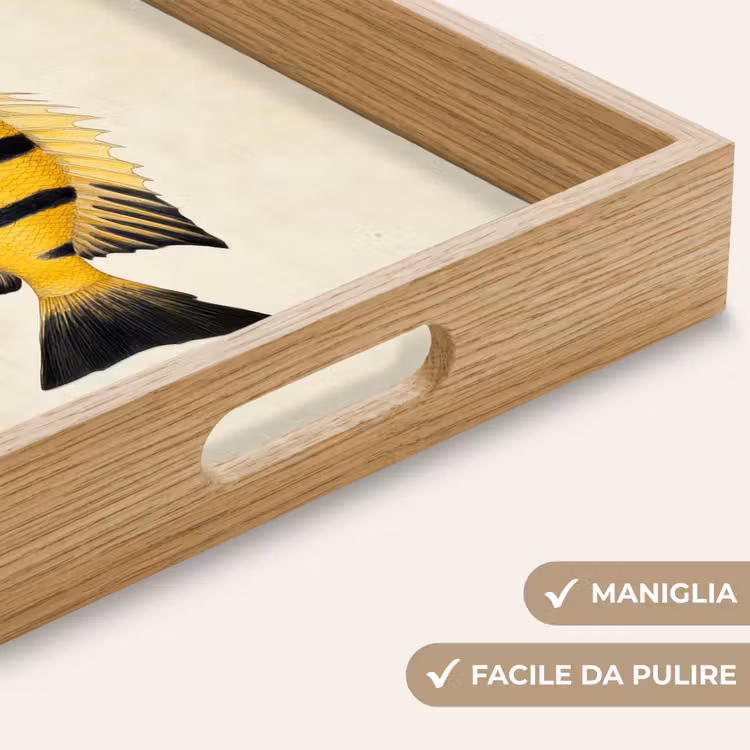 Vassoio - Giallo - Pesce - Strisce - Tropicale — 8