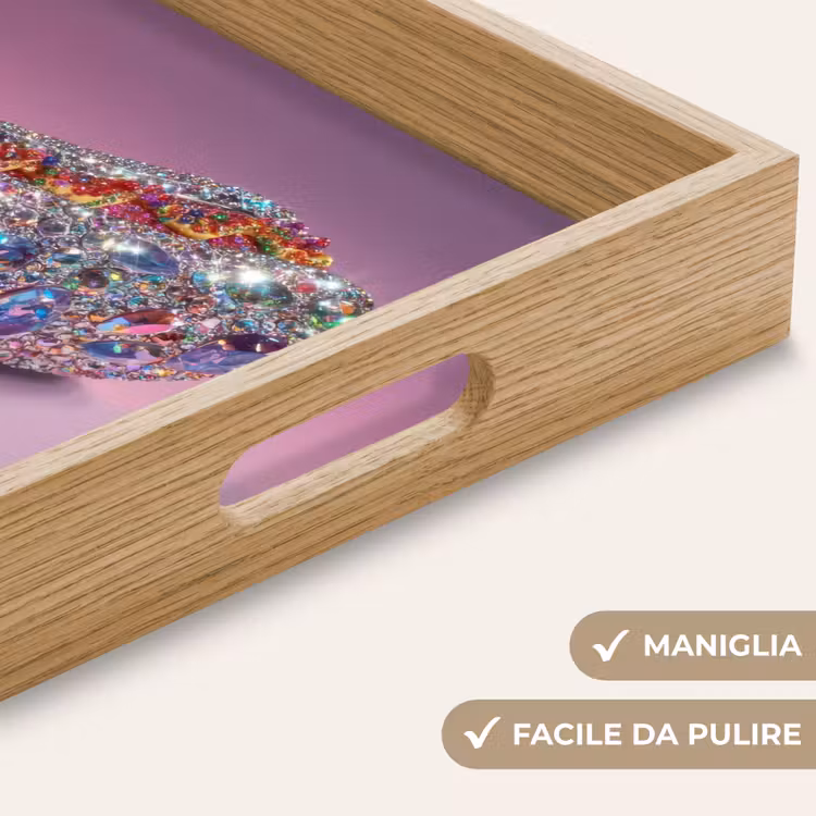 Vassoio - Hot dog - Strass - Glitter - Viola — 8