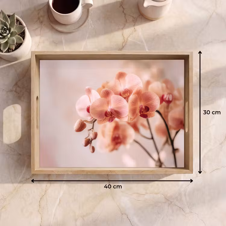 Vassoio - Orchidea - Fiori - Rosa - Petali — 7