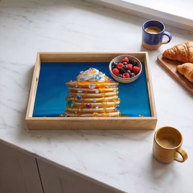 Vassoio - Pancake - Ciottoli - Brillantini - Panna montata — 3