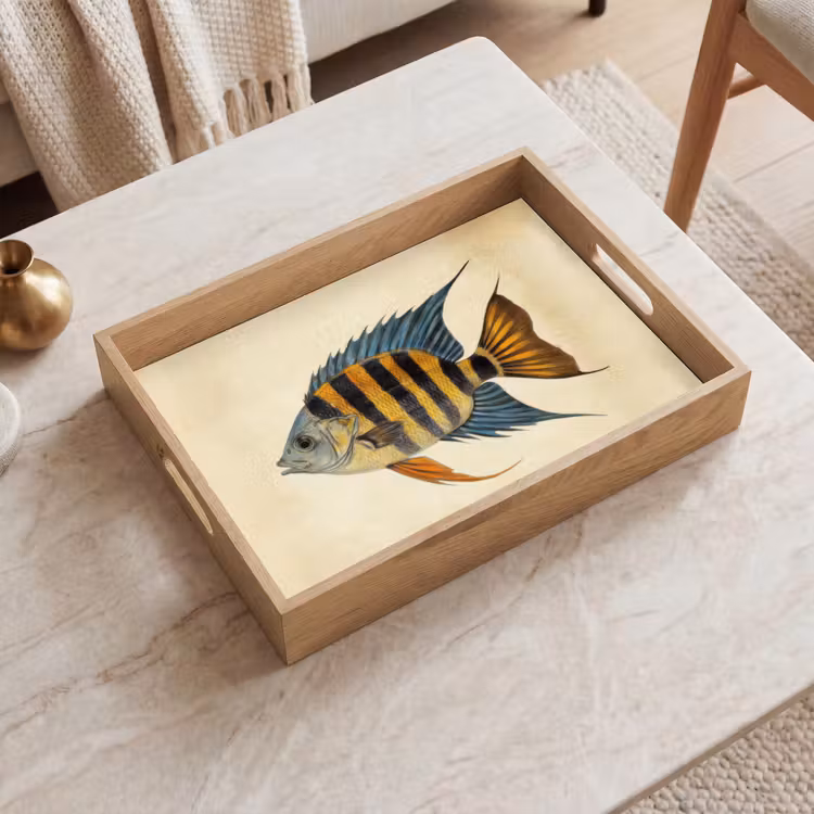 Vassoio - Pesce - Tropicale - Strisce - Pinne — 2