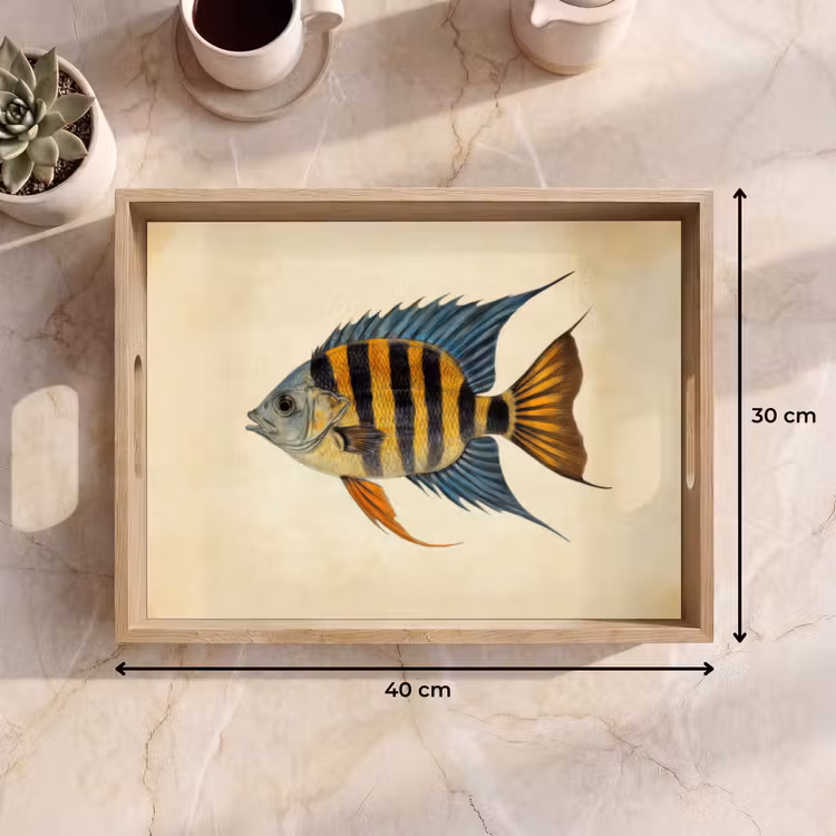 Vassoio - Pesce - Tropicale - Strisce - Pinne — 7