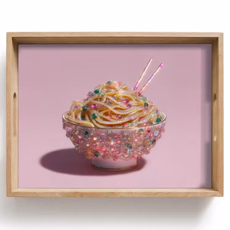 Vassoio - Tagliatelle - Gemme - Bastoncini - Rosa — 1