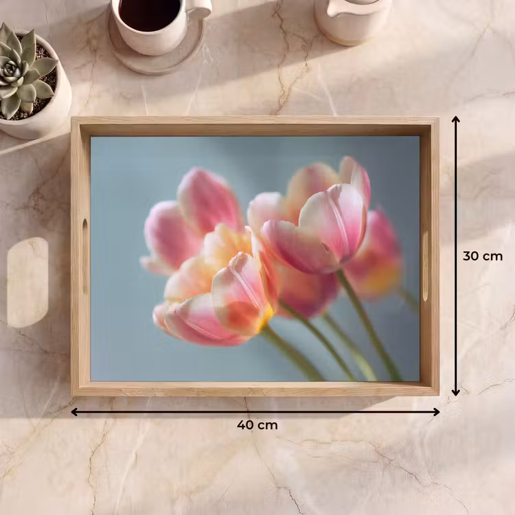 Vassoio - Tulipani - Rosa - Steli — 7