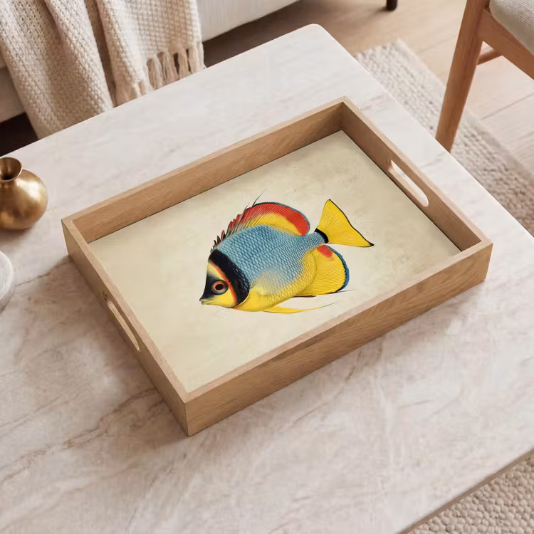 Vassoio - Colorato - Pesce - Squame - Illustrazione — 2