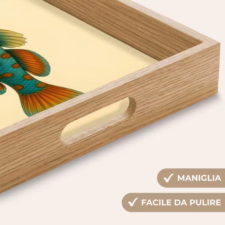 Vassoio - Pesce - Blu - Puntini - Squame — 8