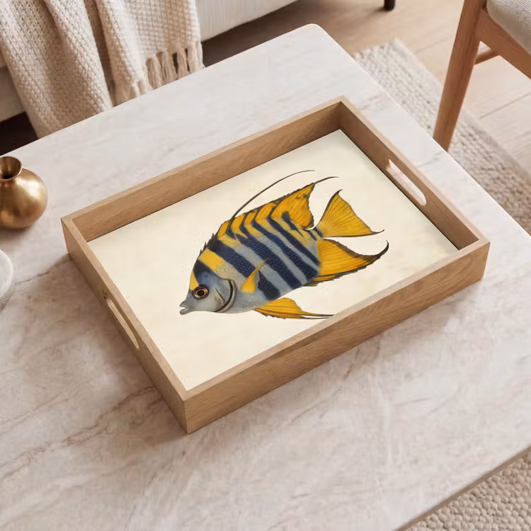 Vassoio - Pesce - Decorativo - Pinne - Illustrazione — 2