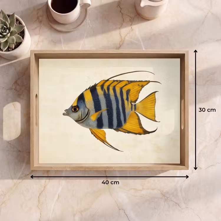 Vassoio - Pesce - Decorativo - Pinne - Illustrazione — 7