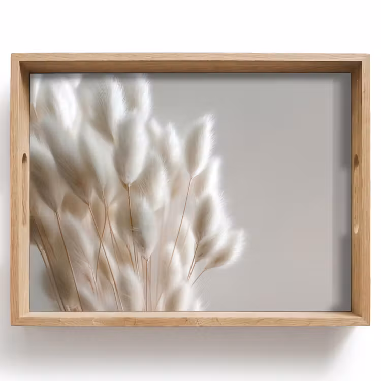 Vassoio - Plumes - Beige - Minimalista — 1