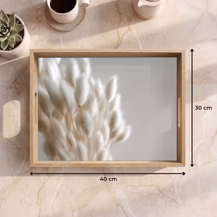 Vassoio - Plumes - Beige - Minimalista — 7