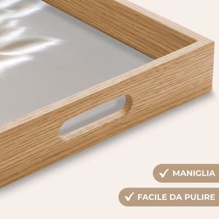 Vassoio - Plumes - Beige - Minimalista — 8
