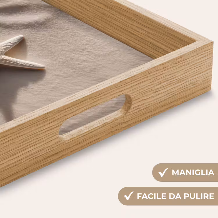 Vassoio - Spiaggia - Stella marina - Sabbia - Beige — 8