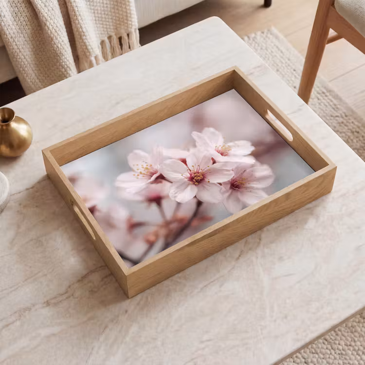 Vassoio - Fiori - Stame - Giallo - Sfumato — 2