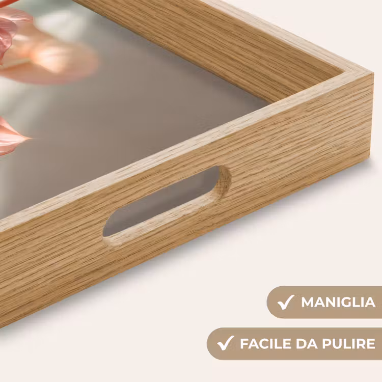 Vassoio - Fiori - Steli - Rosa - Ombra — 8