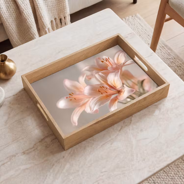 Vassoio - Gigli - Stame - Rosa - Sfumato — 2