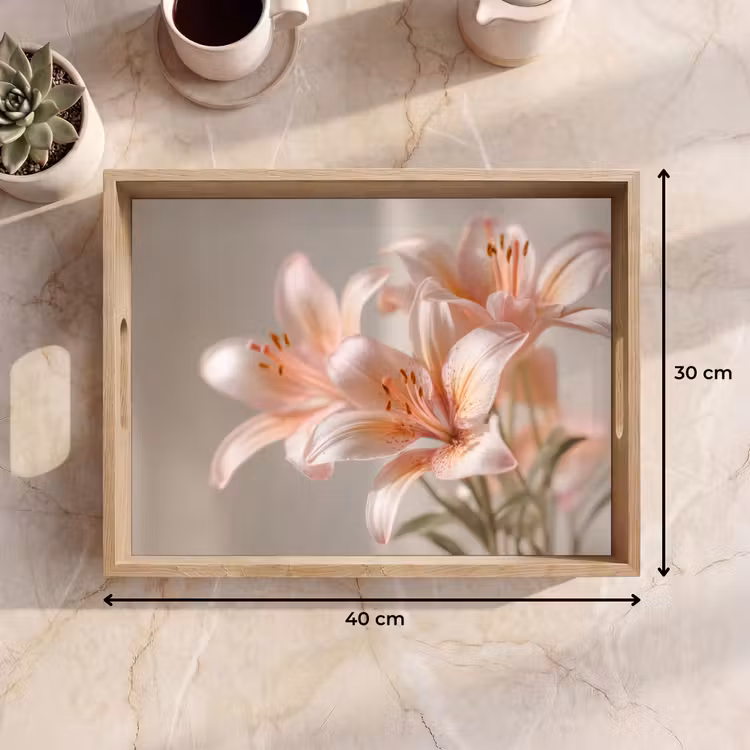 Vassoio - Gigli - Stame - Rosa - Sfumato — 7