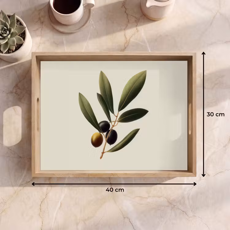 Vassoio - Ramo d'ulivo - Verde scuro - Olive — 7