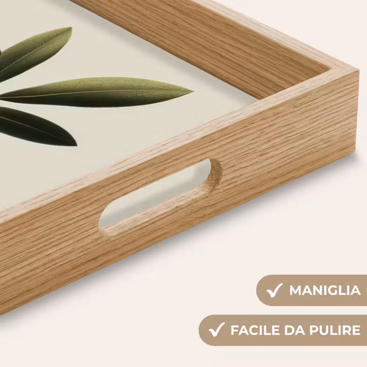 Vassoio - Ramo d'ulivo - Verde scuro - Olive — 8