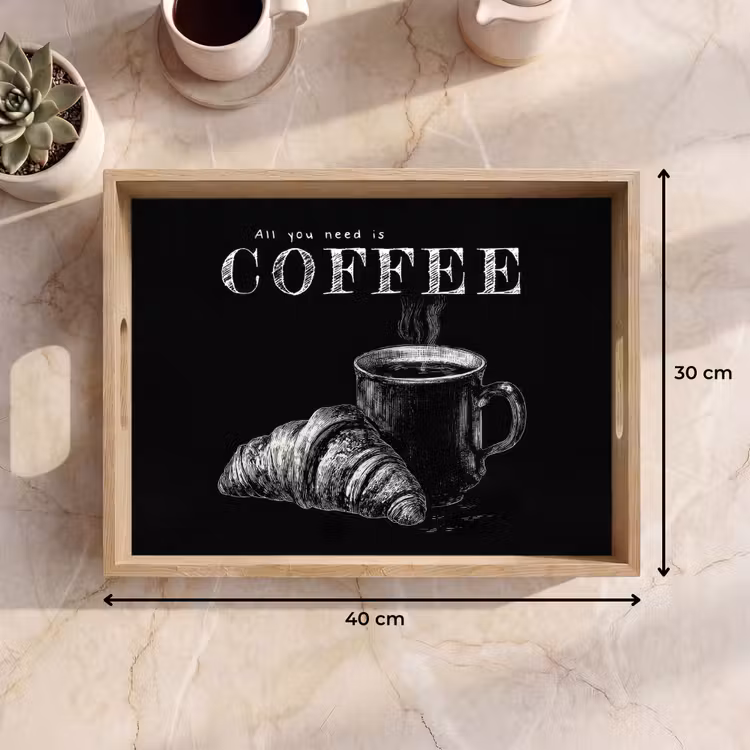 Vassoio - Caffè - Croissant - Testo — 7