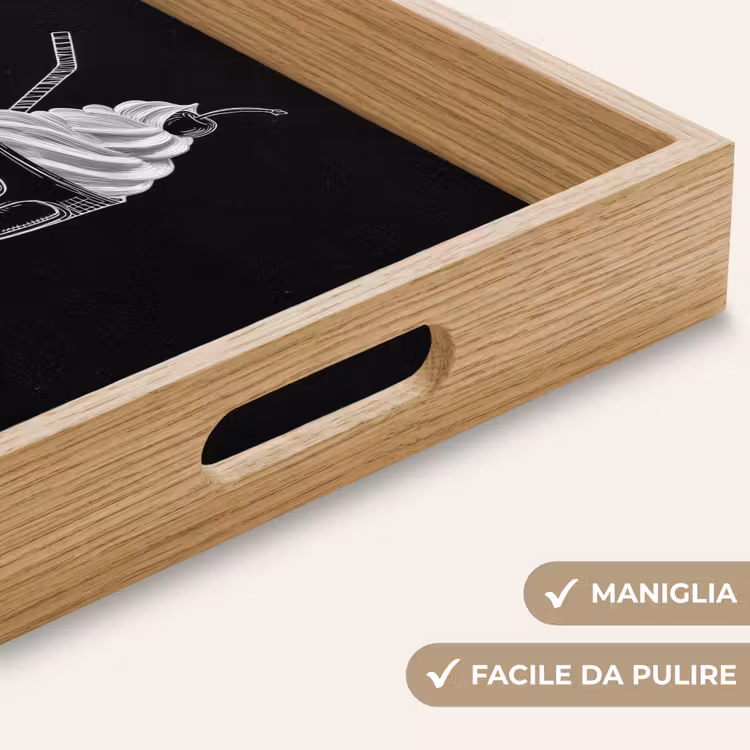 Vassoio - Coupé di ghiaccio - Ciliegia - Gesso - Panna montata — 8