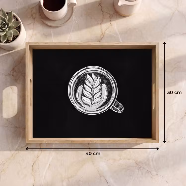 Vassoio - Disegno a gesso - Caffè - Latte art — 7