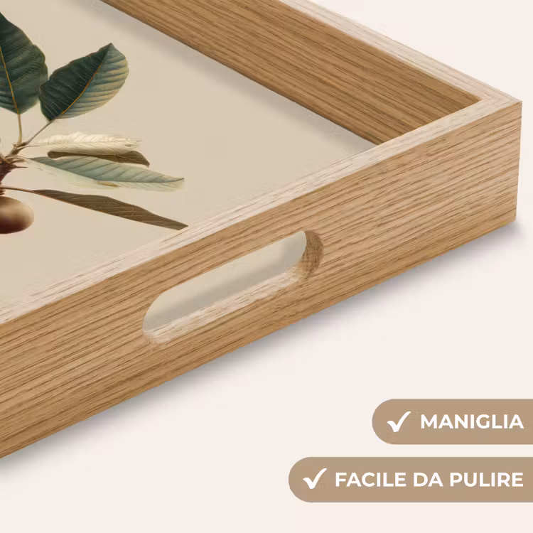 Vassoio - Ramo - Foglie verdi - Frutti — 8