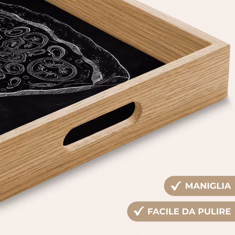 Vassoio - Suggerimento per la pizza - Farciture - Disegno a gesso — 8