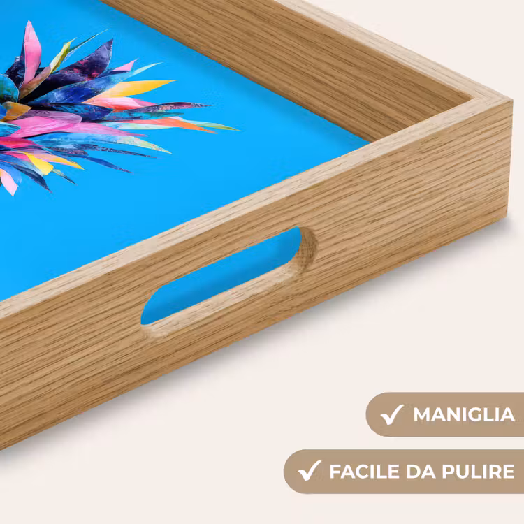 Vassoio - Ananas - Blu - Tropicale - Allegro — 8