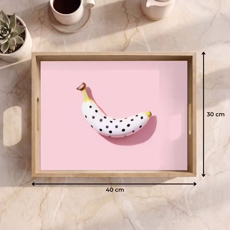 Vassoio - Banana - Puntini - rosa — 7