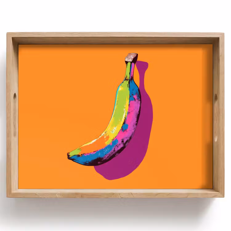 Vassoio - Colori vivaci - Banana - pop art — 1