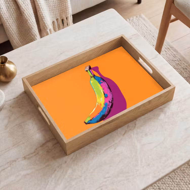 Vassoio - Colori vivaci - Banana - pop art — 2