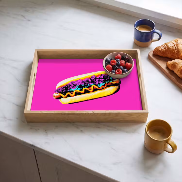 Vassoio - Hot dog - Rosa - Retro — 3