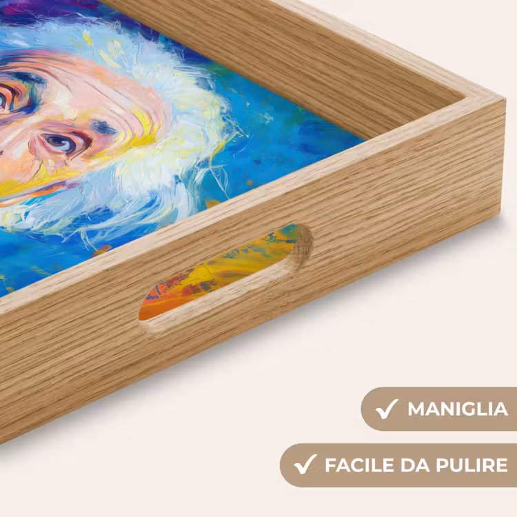 Vassoio - Uomo anziano - Espressivo - Colorato — 8