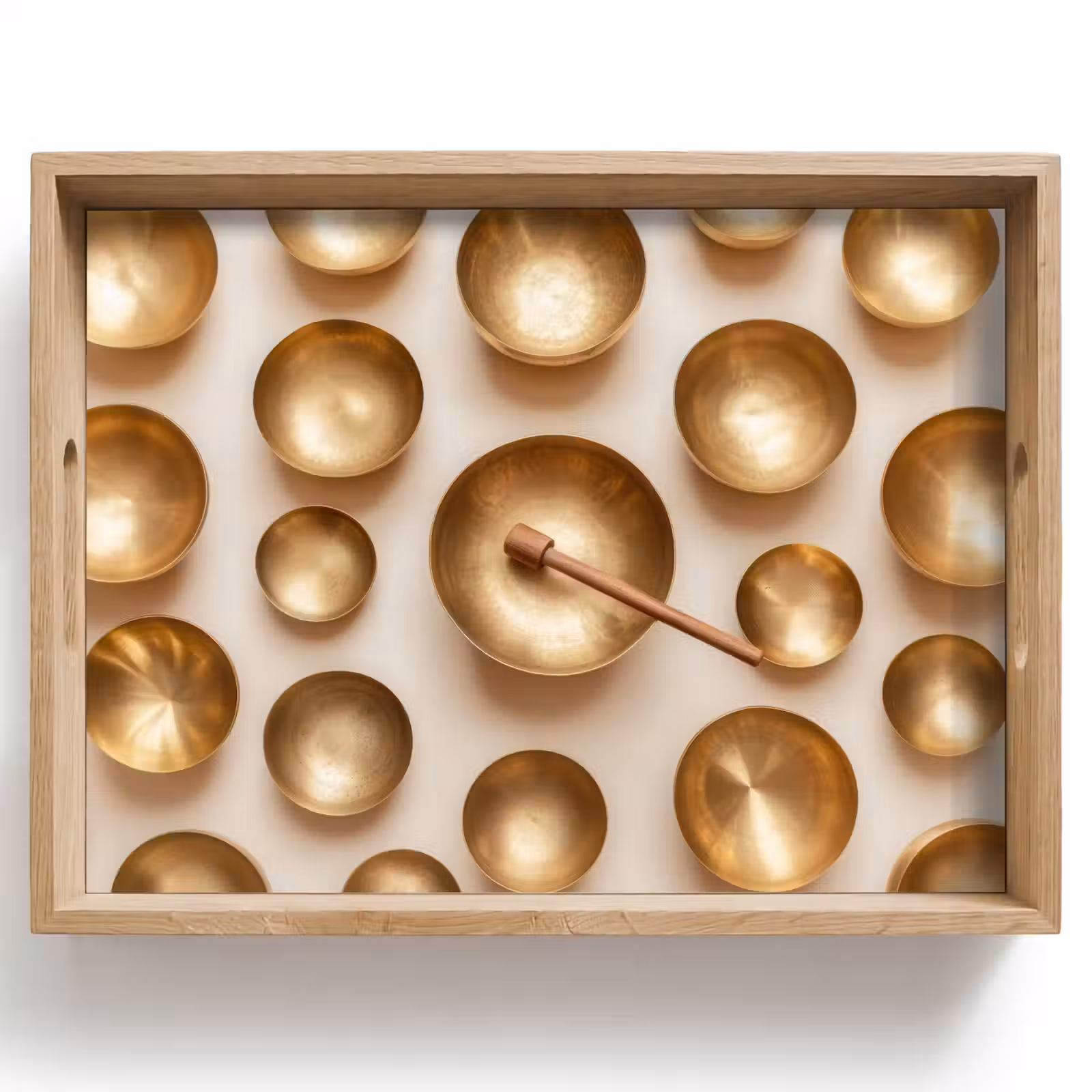 Vassoio - Simmetrico - Oro - Bronzo - Equilibrio — 1