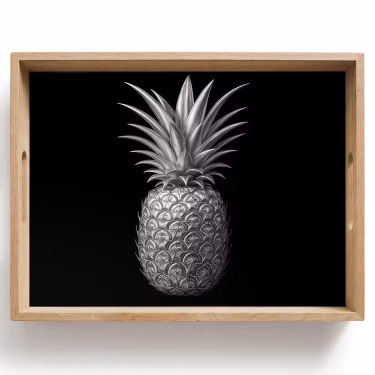 Vassoio - Ananas - Dettagli - Foglie — 1