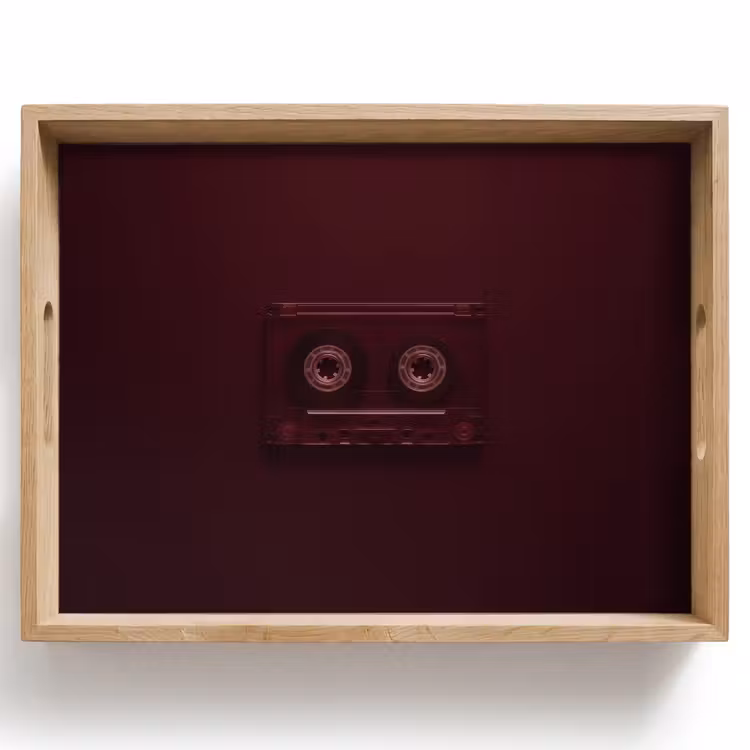 Vassoio - Cassetta - Bordeaux - Vintage — 1