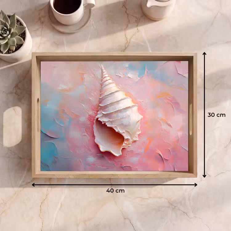 Vassoio - Conchiglia - Pastello - Rosa — 7