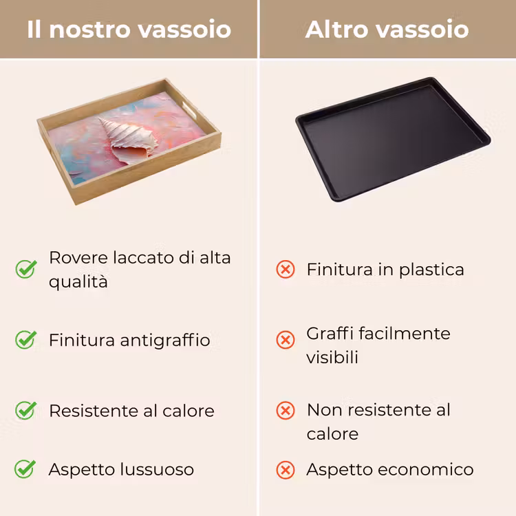 Vassoio - Conchiglia - Pastello - Rosa — 9