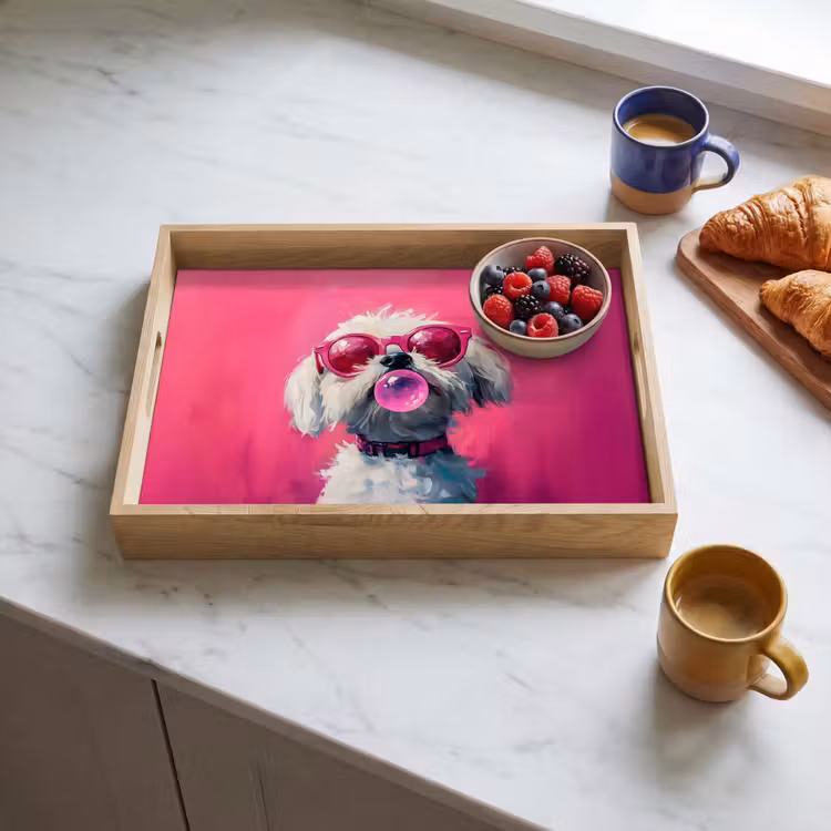 Vassoio - Rosa - Cane - Bolla — 3