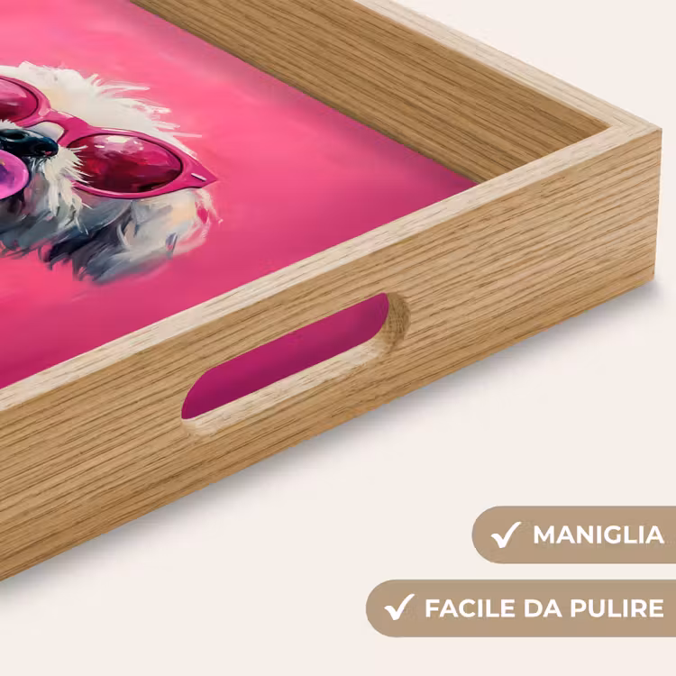 Vassoio - Rosa - Cane - Bolla — 8