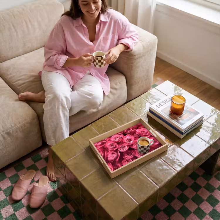 Vassoio - Rose - Rosa - Fiore — 4
