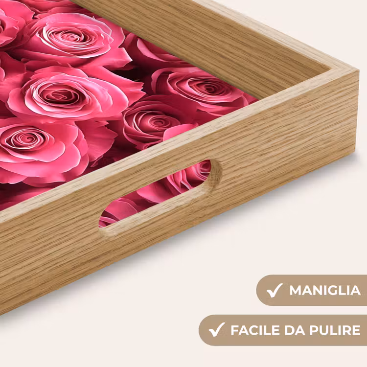 Vassoio - Rose - Rosa - Fiore — 8