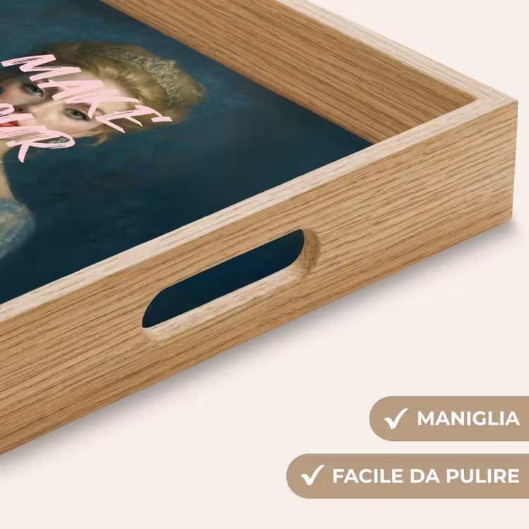 Vassoio - Classico - Ornato - Rosa — 8