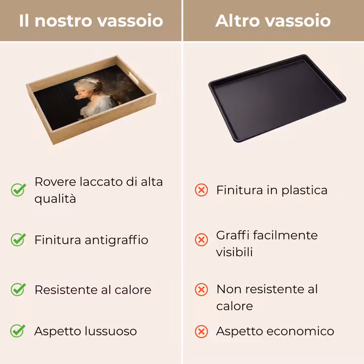 Vassoio - Donna - Abito barocco - Gomma da masticare — 9
