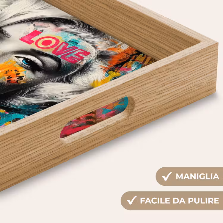 Vassoio - Donna - Gomma da masticare - Graffiti - Colori al neon — 8
