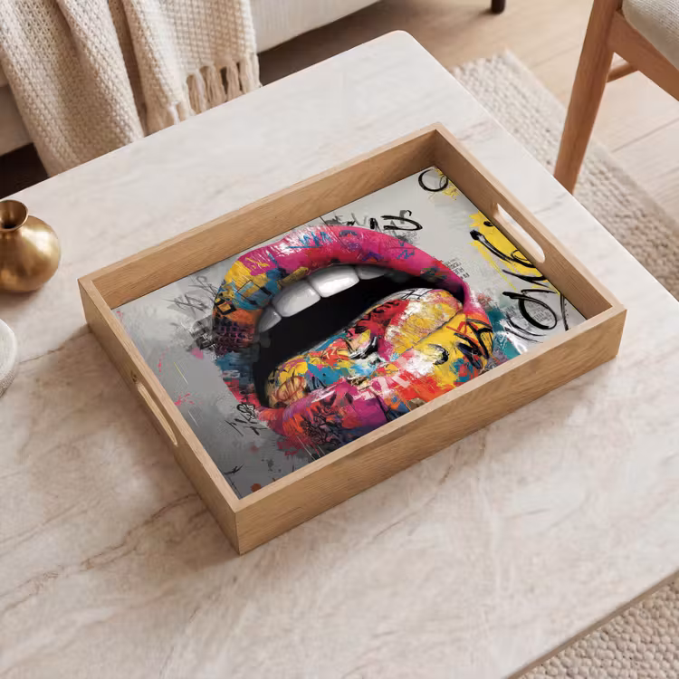 Vassoio - Labbra - Graffiti - Espressivo — 2