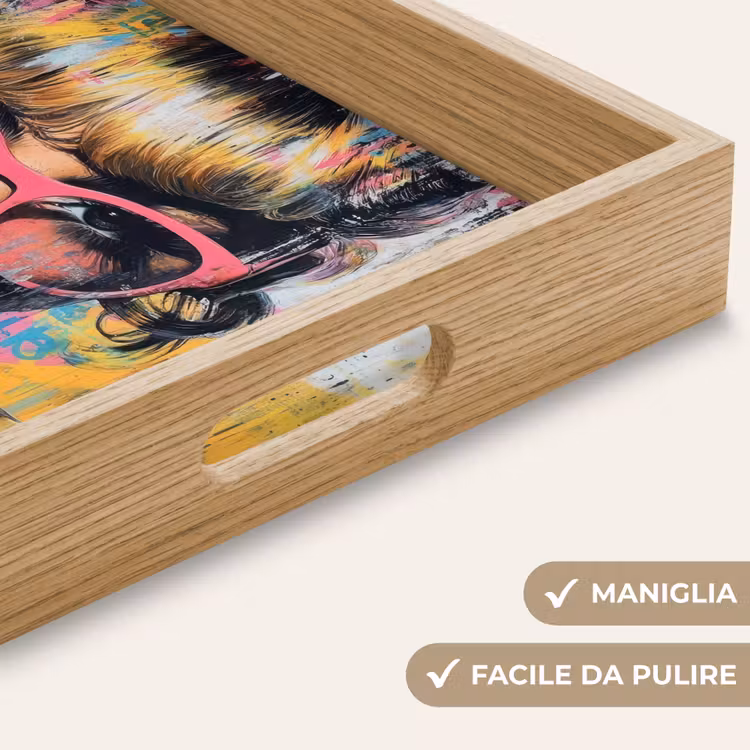 Vassoio - Occhiali da sole - Donna - Colorati - Schizzi di vernice — 8